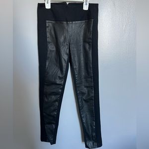 IRO Lamb leather paneled leggings (may need new zipper)